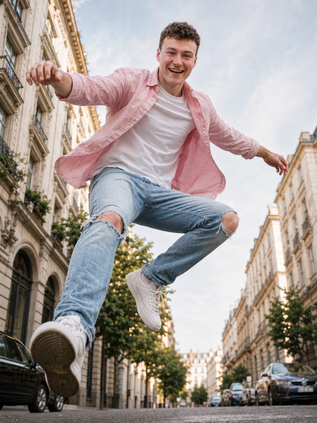 Adam Horák ve výskoku