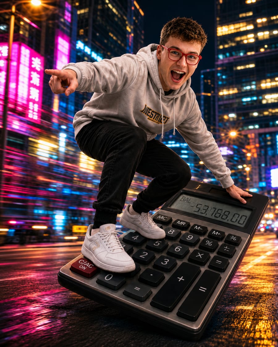 Adam Horák — jízda na kalkulačce